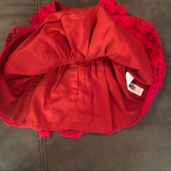 Joe Fresh Red Lace Dress Size 3-6 Months - Picture 6 of 6